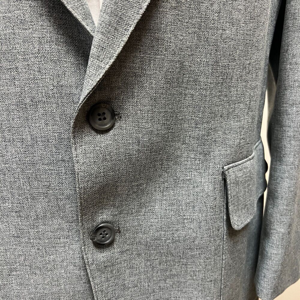 Levi’s VTG 70s Action Suit Blazer Suit Jacket Sta-Prest Heathered Gray Mens 44S - Picture 3 of 8